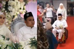 Suami kena strok jelang nikah, aksi mempelai cewek ini bikin haru