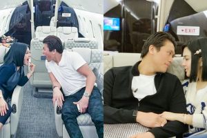 8 Potret mesra Syahrini & Reino di jet pribadi, bikin baper