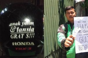 10 Fasilitas gratis driver ojek online untuk pelanggan, salut