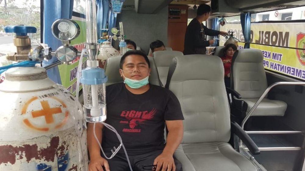 Mobil Oksigen, udara bersih bagi warga yang terkena kabut asap