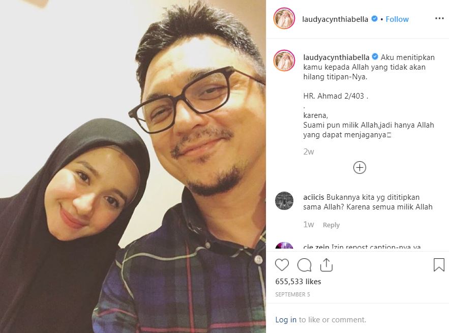 Laudya Cynthia Bella unggah foto terakhir suami, ini alasannya