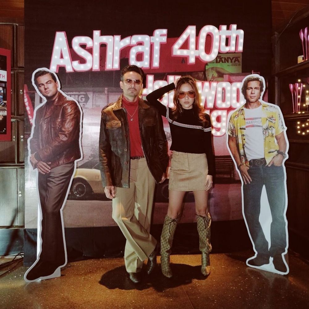 10 Momen pesta ulang tahun Ashraf Sinclair, bertema Hollywood 1969