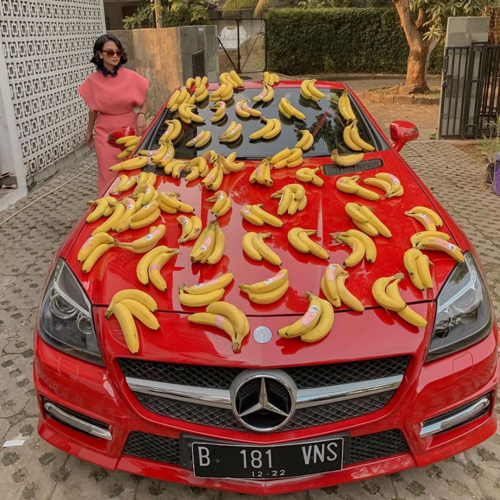 Vanessa Angel pamer mobil baru, plat nomor mirip nama mantan