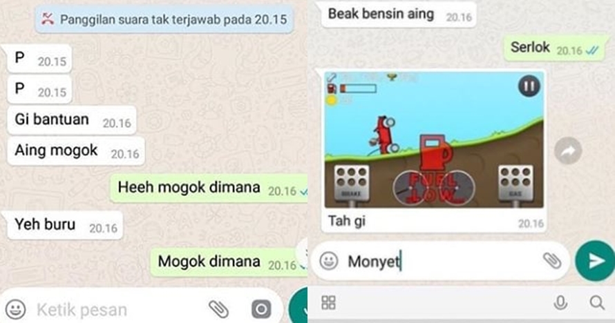 10 Chat lucu tanya 'lagi di mana?' ini ending-nya bikin kesel