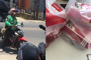 Ditawari driver ojek makanan cancel-an, aksi cewek ini bikin salut