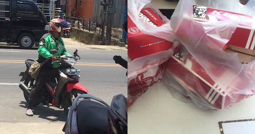 Ditawari driver ojek makanan cancel-an, aksi cewek ini bikin salut