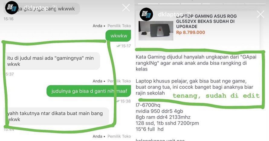 Ingin beli laptop gaming, cara cowok ini kelabui orangtuanya lucu