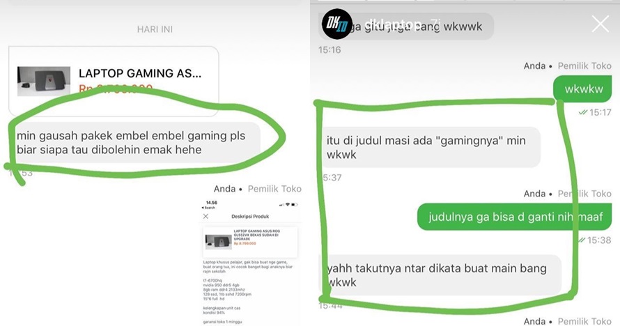 Ingin beli laptop gaming, cara cowok ini kelabui orangtuanya lucu