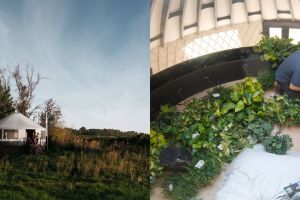 Sejoli ini bikin rumah tenda luas 67 meter persegi, hasilnya wow!