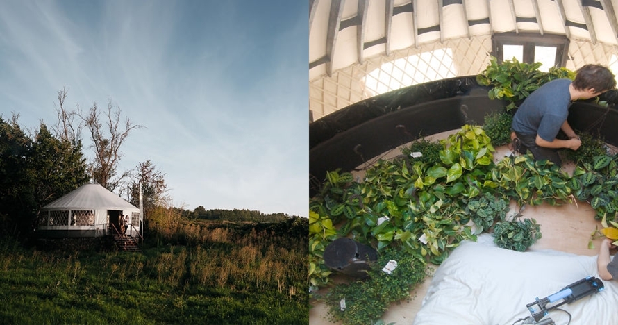 Sejoli ini bikin rumah tenda luas 67 meter persegi, hasilnya wow!