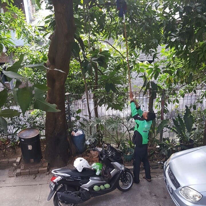 10 Tingkah lucu driver ojek online lagi sepi penumpang, santai abis