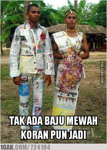 8 Potret penampilan pengantin tak biasa ini bikin melongo