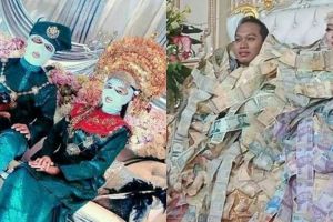 8 Potret penampilan pengantin tak biasa ini bikin melongo