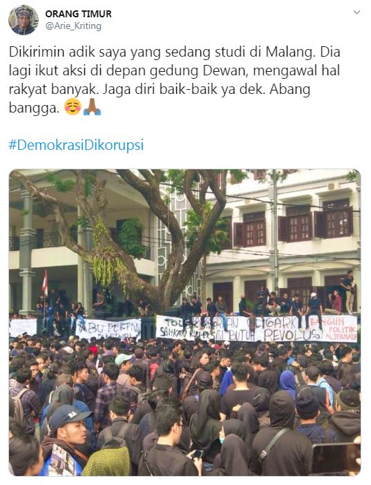 7 Seleb ini beri dukungan demo mahasiswa tolak RUU KUHP & UU KPK