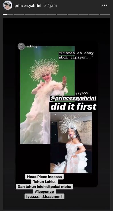 Gayanya 'diikuti' Beyonce, ini reaksi Syahrini