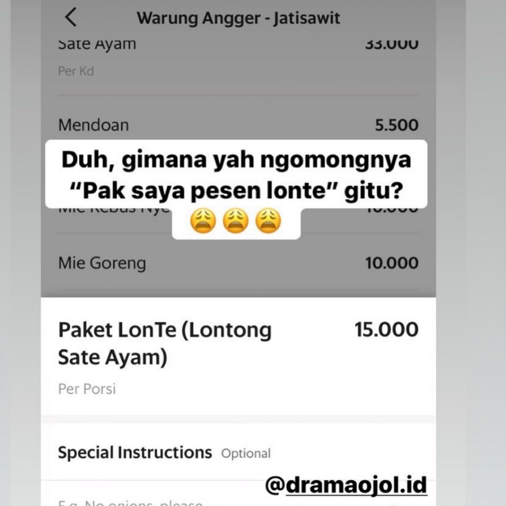 9 Momen absurd pesan makanan via ojek online ini bikin ngakak