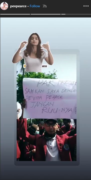 Reaksi 3 seleb saat namanya jadi poster demonstrasi mahasiswa
