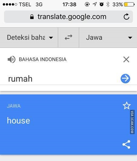 13 Terjemahan Google Translate Bahasa Jawa ini nyeleneh abis