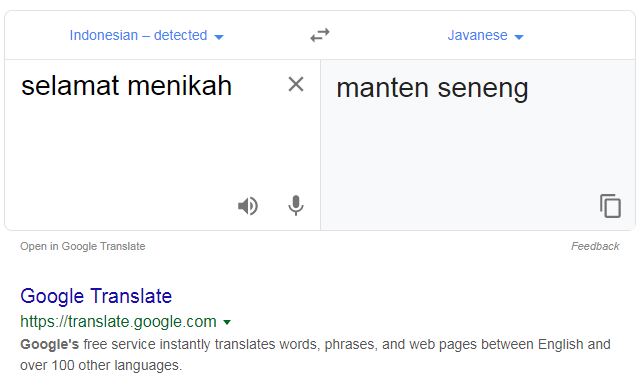 Google Translate Jawa Krama  Ruang Ilmu
