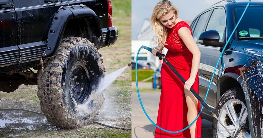 6 Cara mencuci mobil sendiri di rumah pakai jet cleaner