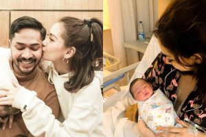 6 Momen istri Onadio melahirkan anak pertama, beri nama unik