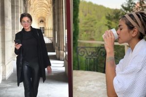 Liburan di Spanyol, Nikita Mirzani santai masak mi pakai bikini