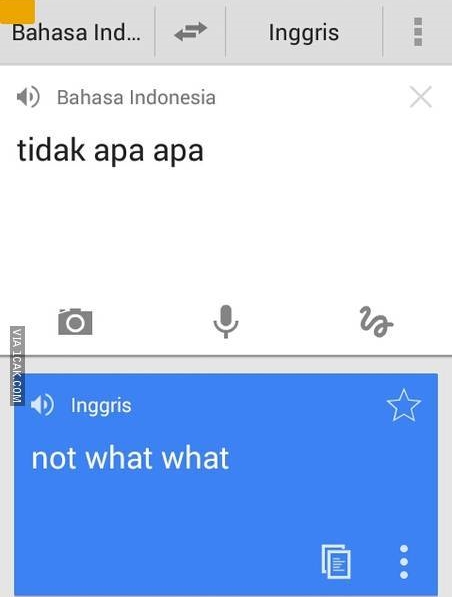 13 Terjemahan lucu Google Translate Indonesia-Inggris ini nyeleneh