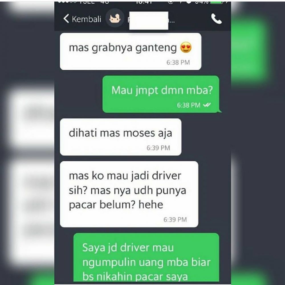 10 Gombalan lucu driver ojek online dan penumpang, bikin kegeeran