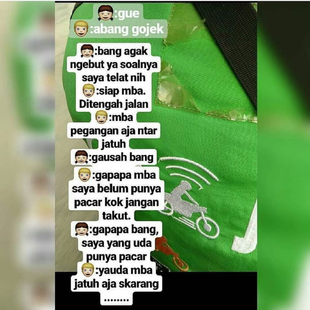 10 Gombalan lucu driver ojek online dan penumpang, bikin kegeeran