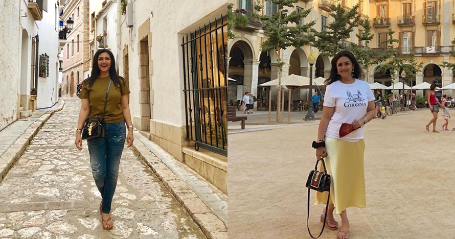 10 Gaya Bella Saphira liburan di luar negeri, simpel bersandal jepit