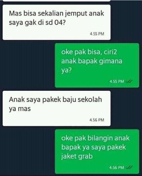 11 Momen lucu driver ojek online cari ciri-ciri penumpang