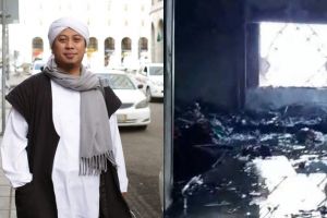 10 Potret kondisi rumah Opick usai kebakaran akibat korsleting