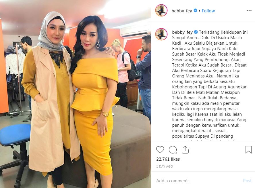 Bebby Fey curhat belajar kejujuran sejak kecil, malah panen hujatan