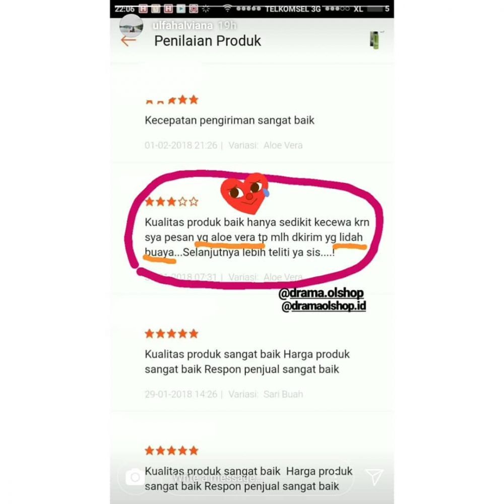 10 Testimoni belanja online ini berujung curhat soal cinta