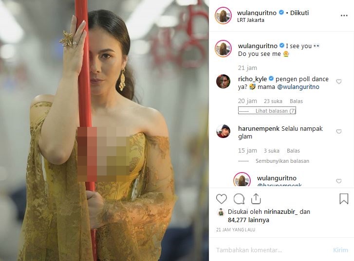 Komentar Richard Kyle di foto seksi Wulan Guritno bikin salah fokus