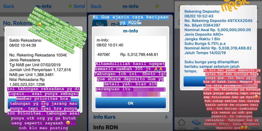 Selain Barbie Kumalasari, seleb ini pernah pamer saldo rekening