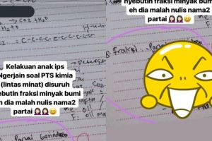 Begini jadinya kalau anak IPS ngerjain soal kimia, jawabannya kocak