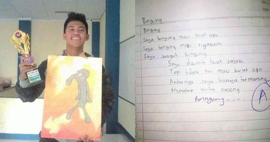 Tak disangka, 7 kreasi absurd murid ini malah dapat nilai bagus