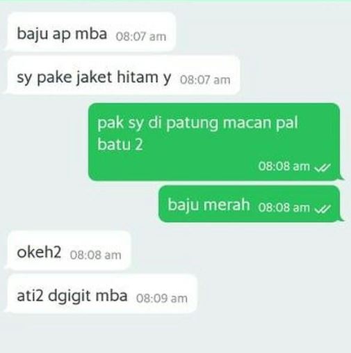10 Chat lucu driver ojek online ini bikin penumpang gagal paham