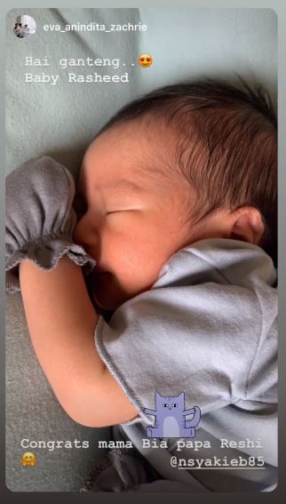 Nabila Syakieb lahirkan anak ke-2, wajah ganteng bayi curi perhatian