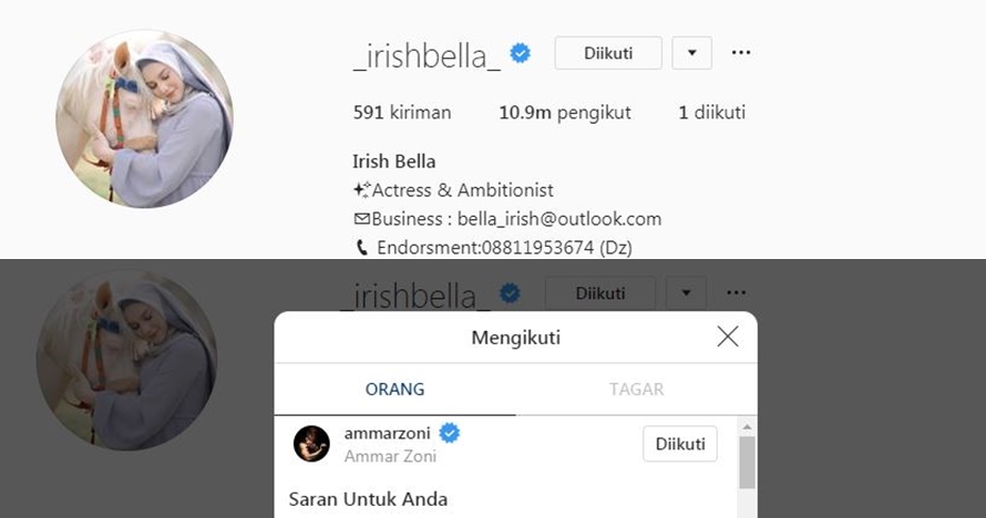 5 Seleb ini hanya follow Instagram pasangannya, so sweet abis