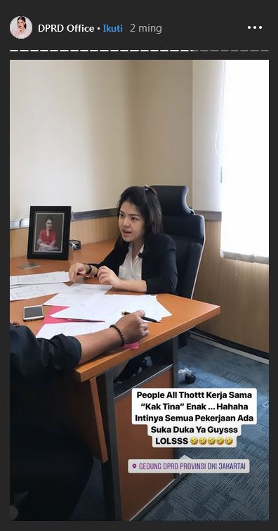 Jadi anggota DPRD DKI Jakarta, ini 10 potret Tina Toon saat ngantor