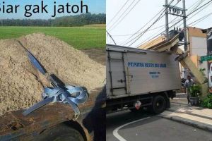 10 Momen absurd truk angkut barang ini bikin tepuk jidat