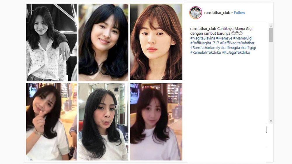 5 Penampilan Nagita Slavina ini disebut mirip seleb Korea