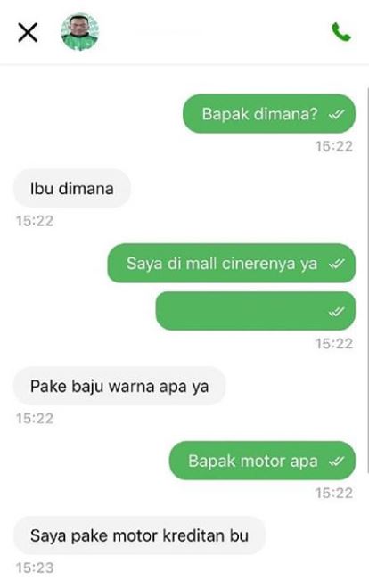 11 Chat lucu driver ojek online tanya lokasi ini bikin nyengir