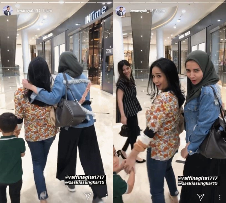 Jalan bareng, Nagita Slavina & Zaskia Sungkar tepis lagi marahan
