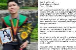 Kenang almarhum ibu saat wisuda, curhatan cowok ini bikin mewek