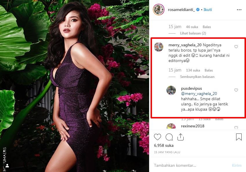 6 Pemotretan Rosa Meldianti ini jadi sorotan, kenapa ya?