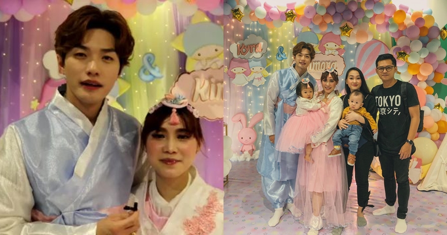 7 Momen 100 hari kelahiran anak kedua Lee Jeong Hon, meriah