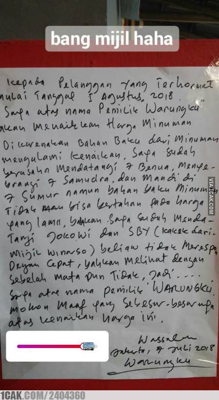 9 Kata-kata unik di warung ini absurdnya bikin tepuk jidat